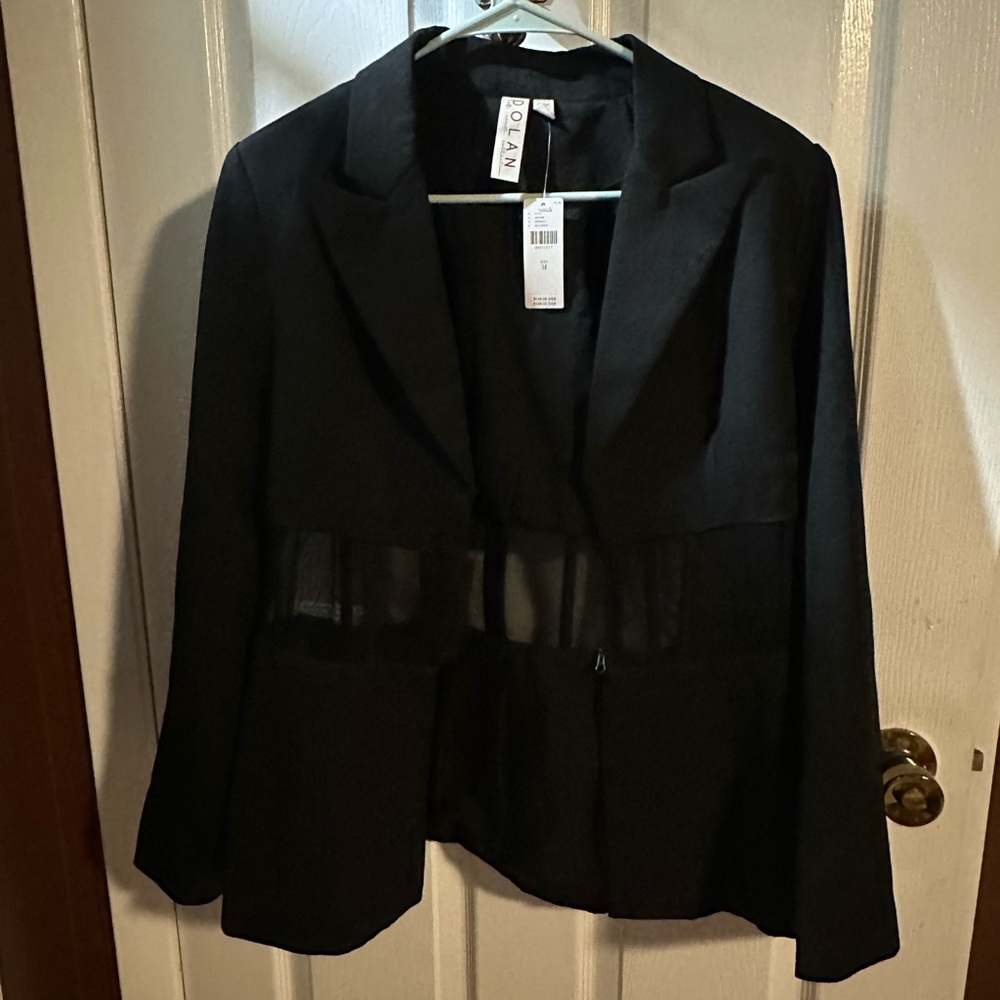 NWT Dolan Corset Waist Black Blazer Anthropologie